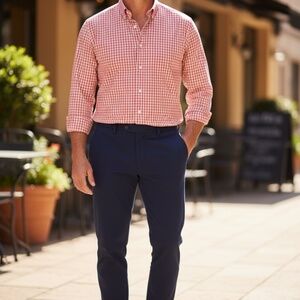 LL Bean Men's Check Dress Shirt